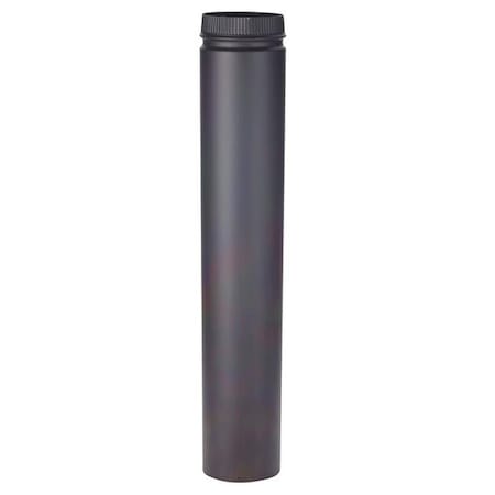 Selkirk Corporation Selkirk DSP6P36-1 6 x 36 in. Double Wall Smoke Pipe  Black Matte 45065